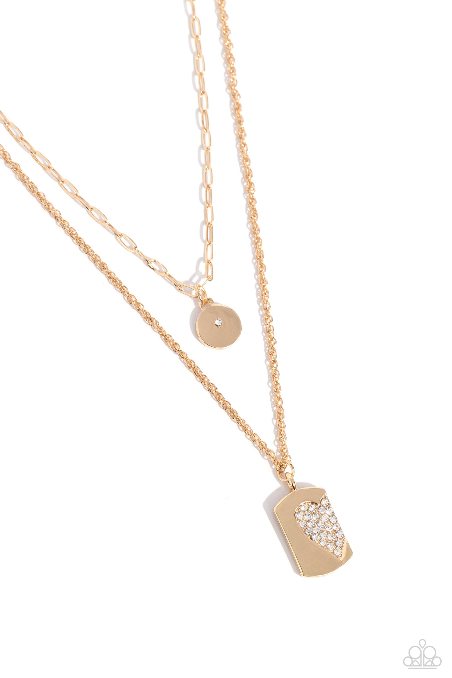 Half of My Heart- Gold Paparazzi Accessories