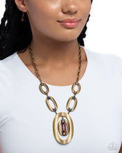 Load image into Gallery viewer, OVAL the Top - Brass Paparazzi Accessories
