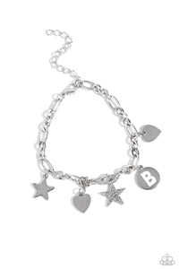 Legacy Letters - White - B Paparazzi Accessories