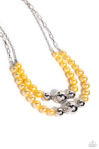 Ballroom Balance - Yellow Paparazzi  Accessories