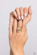 Load image into Gallery viewer, Shopaholic Statement - Gold Paparazzi Accessories
