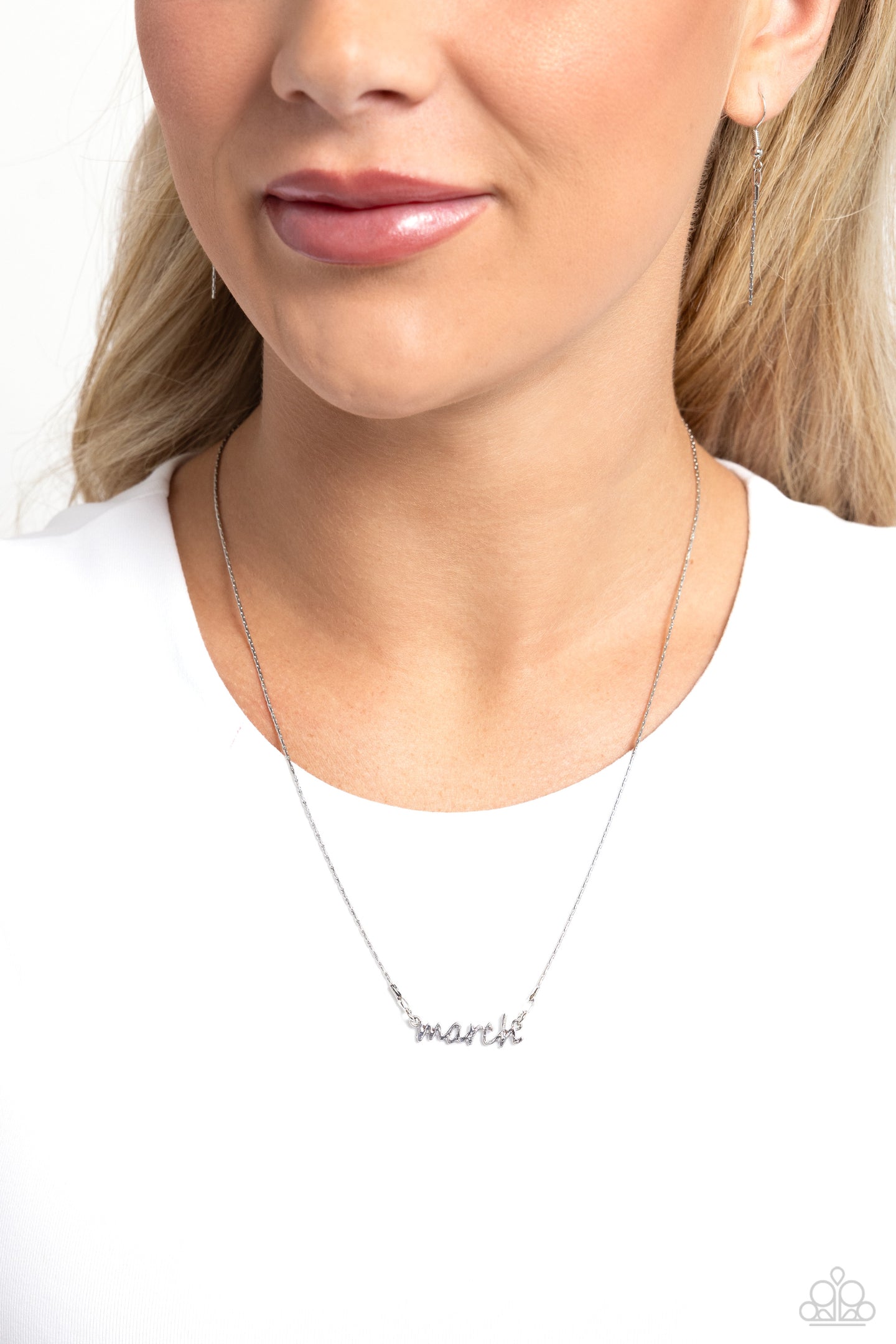 Birth Month Bling - March - Silver Paparazzi Accessories