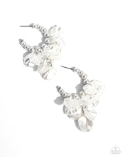 Load image into Gallery viewer, Frilly Feature - White Paparazzi Accessories
