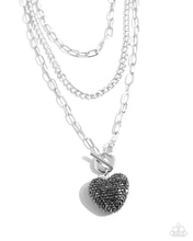 Load image into Gallery viewer, HEART Gallery - Silver Paparazzi Accessories
