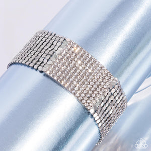Disco Dame - White Paparazzi Accessories