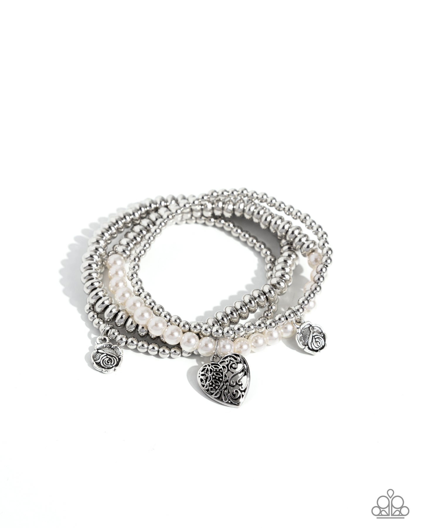 Filigree Fairytale - White Paparazzi Accessories