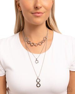 Dotted Demeanor - Silver Paparazzi Accessories
