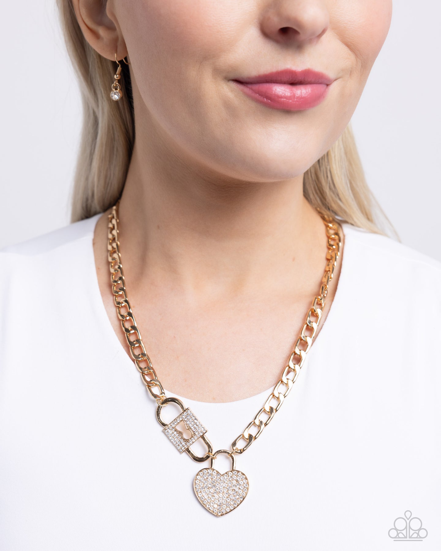 Lock Up Your Love - Gold Paparazzi Accessories