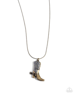 Cowboy Confidence - Brass Paparazzi Accessories