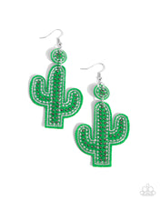 Load image into Gallery viewer, Cactus Cameo - Green Paparazzi Accessories
