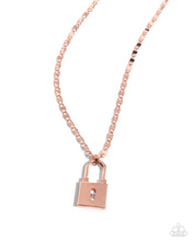 Load image into Gallery viewer, Locked Lesson - Copper Paparazzi Accessories
