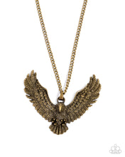 Load image into Gallery viewer, Edgy Eagle - Brass Paparazzi Accessories
