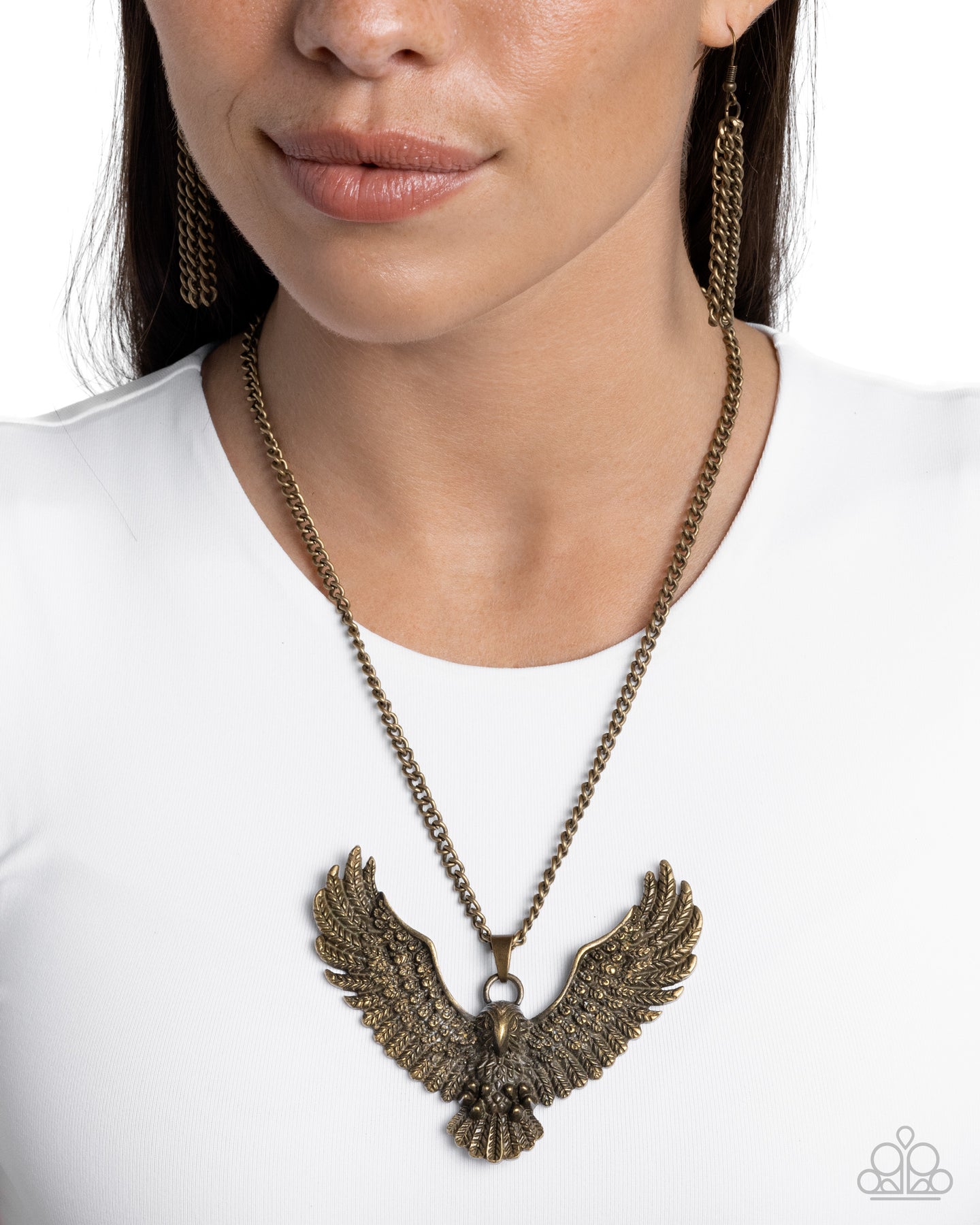 Edgy Eagle - Brass Paparazzi Accessories