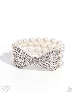 Dashing Demeanor - White Paparazzi Accessories