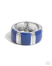 Load image into Gallery viewer, Colored Cameo - Blue Paparazzi Accessories
