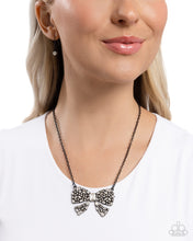 Load image into Gallery viewer, Bewitching Bow - Black Paparazzi Accessories
