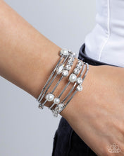 Load image into Gallery viewer, Showtime Sparkle - White Paparazzi Accessories
