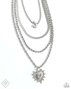 Excessive Embellishment - White Paparazzi Accessories