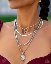 Load image into Gallery viewer, Excessive Embellishment - White Paparazzi Accessories
