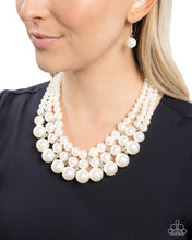 Load image into Gallery viewer, Glossy Gala - White Paparazzi Accessories
