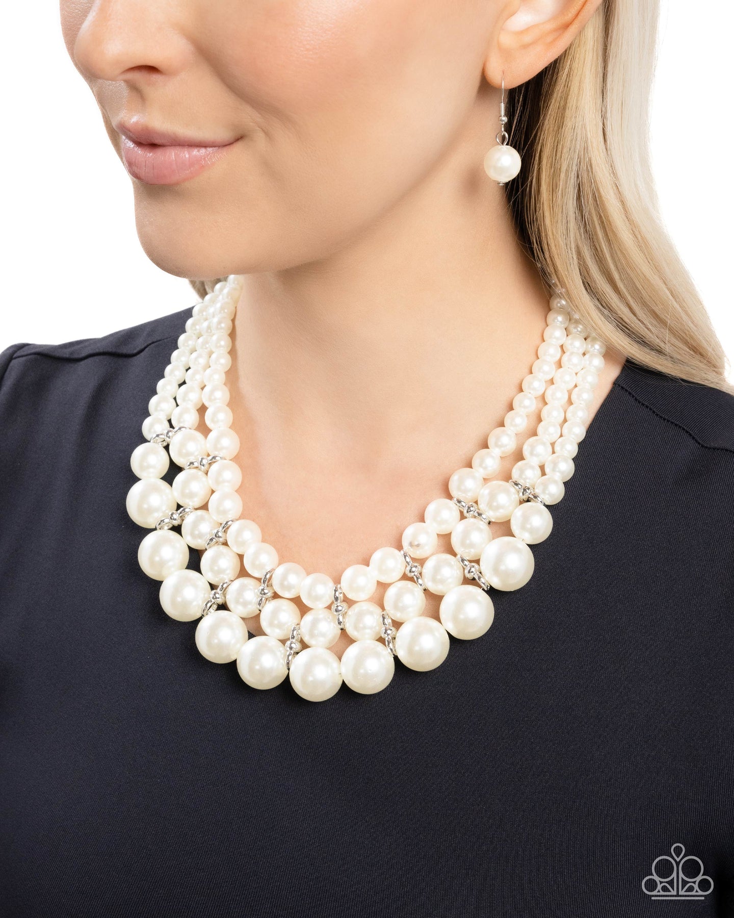 Glossy Gala - White Paparazzi Accessories