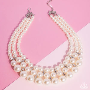 Glossy Gala - White Paparazzi Accessories