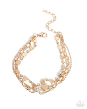 Load image into Gallery viewer, Endearing Ending - Gold Paparazzi Accessories
