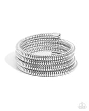 Load image into Gallery viewer, Casual Coils - Silver Paparazzi Accessories
