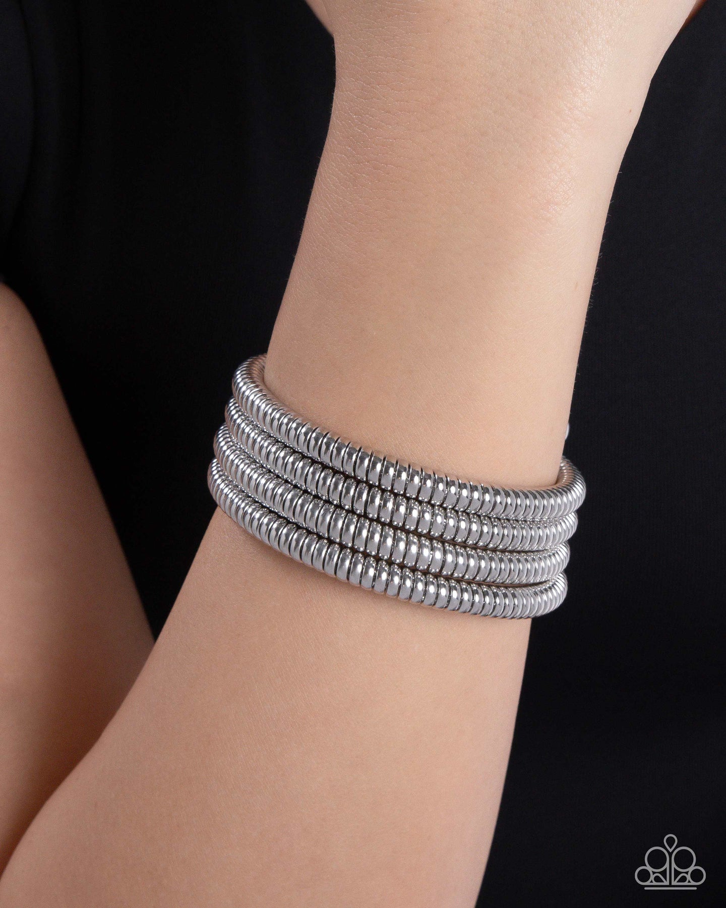 Casual Coils - Silver Paparazzi Accessories