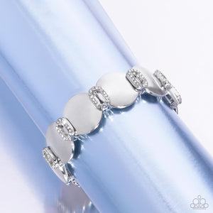 Shimmery Sneak Peek - White Paparazzi Accessories