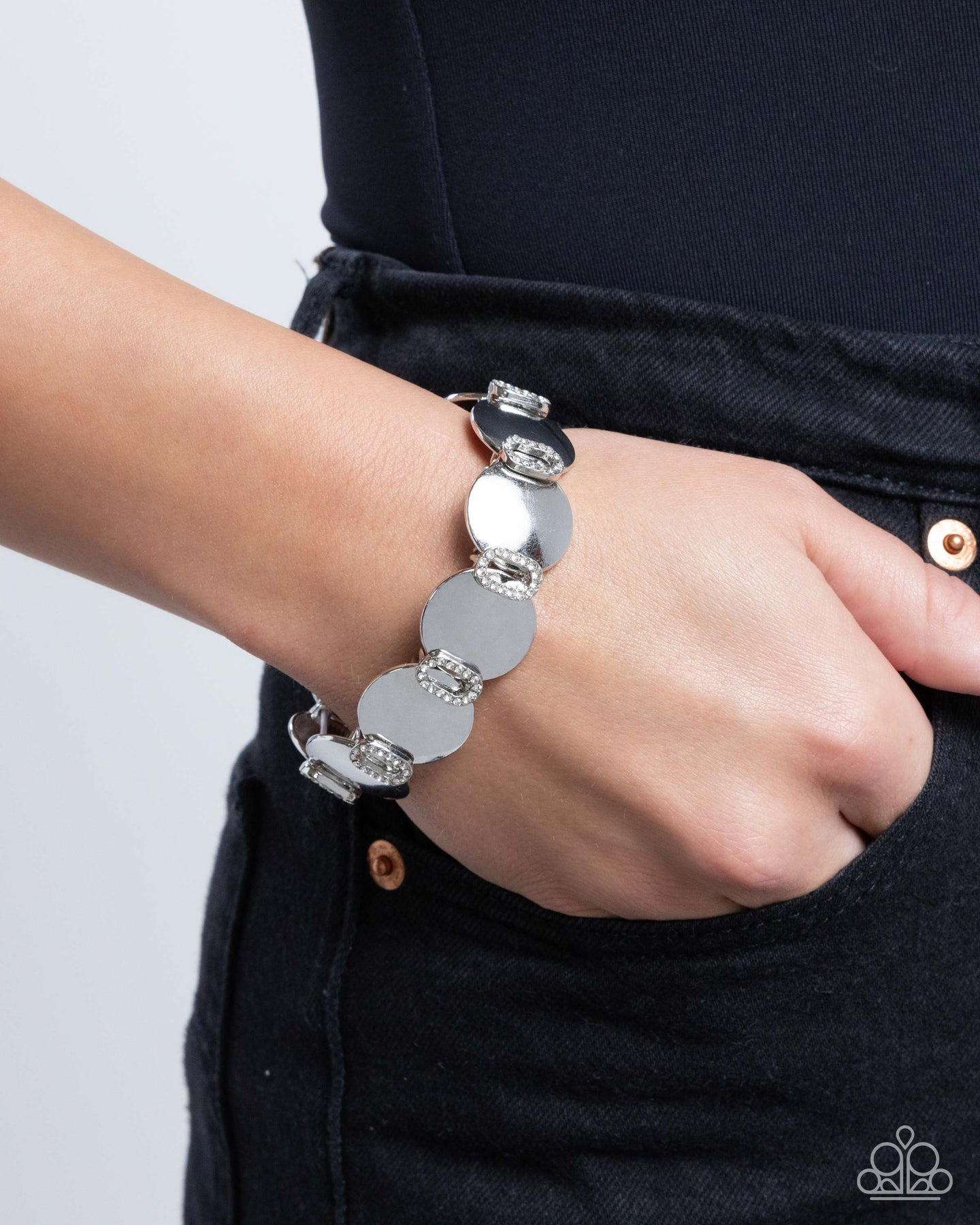 Shimmery Sneak Peek - White Paparazzi Accessories