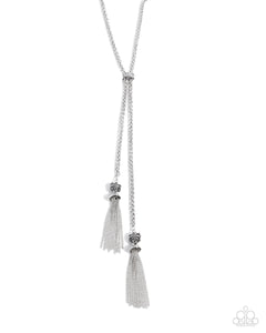 Tassel Transit - White Paparazzi Accessories