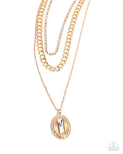 Load image into Gallery viewer, Edgy Empire - Gold Paparazzi Accessories

