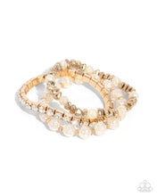 Load image into Gallery viewer, Fair Florals - Gold Paparazzi Accessories

