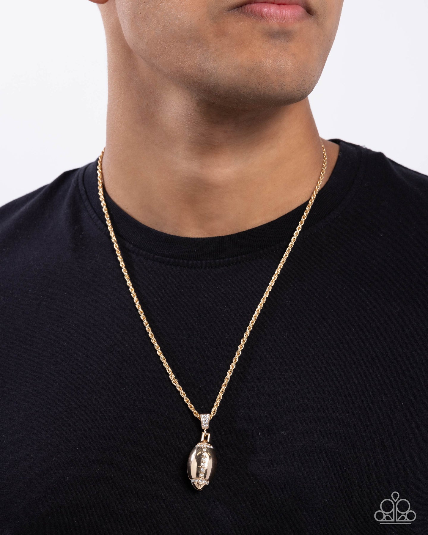 Football Future - Gold Paparazzi Accessories