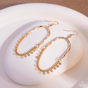 Forever Fringe - Gold Paparazzi Accessories