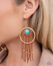 Load image into Gallery viewer, Texan Tapestry - Gold Paparazzi Accessories
