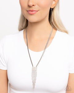 Straighten Up - White Paparazzi Accessories