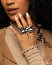 Load image into Gallery viewer, Durable Dragonfly - Silver Paparazzi Accessories
