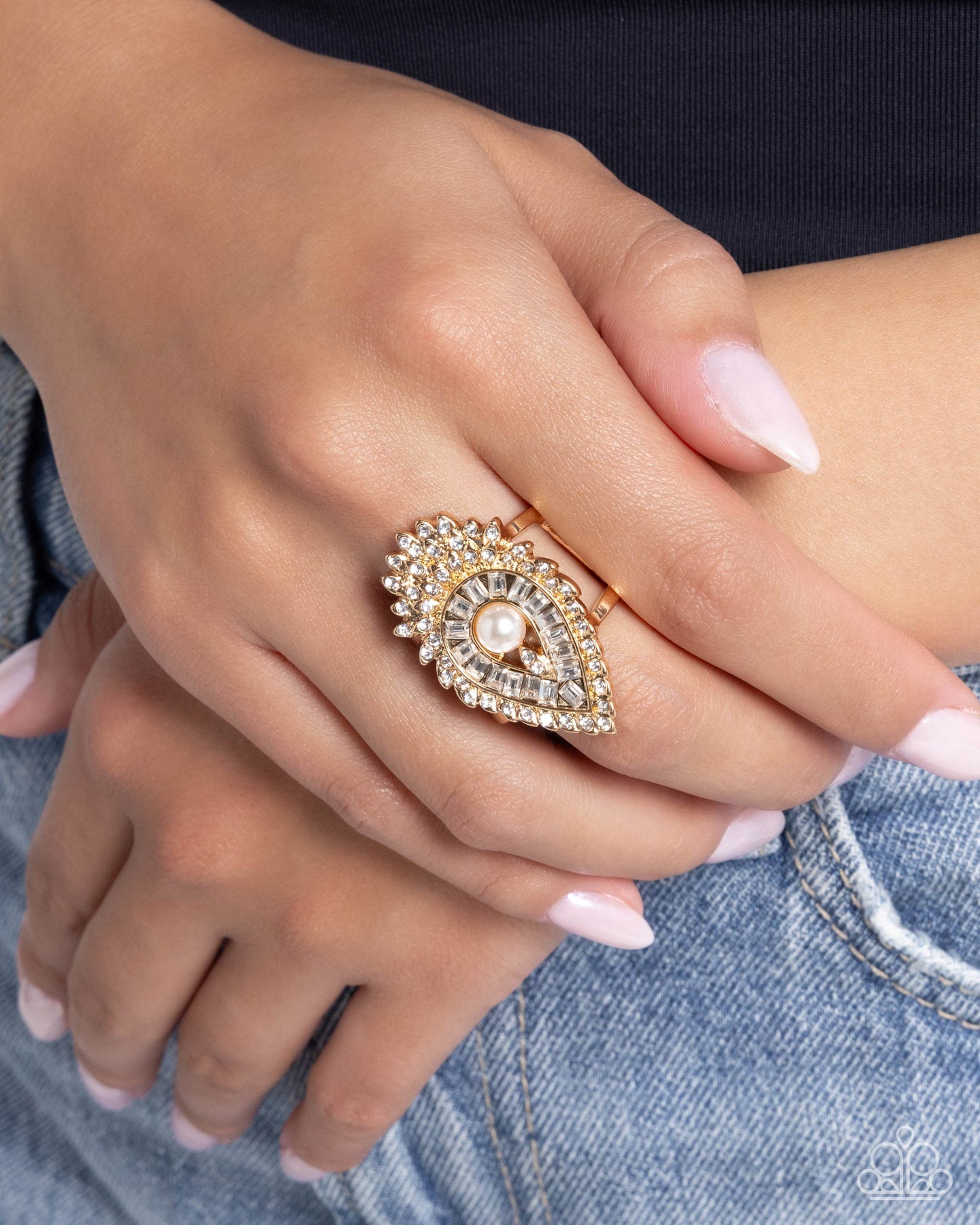 Consistent Charm - Gold Paparazzi Accessories