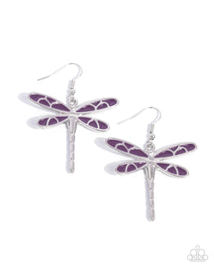 Dragonfly Descent - Purple Paparazzi Accessories