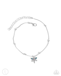 Dainty Dragonfly - Blue Paparazzi Accessories