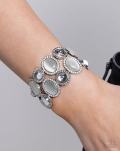 Affixed Appeal - White Paparazzi Accessories f