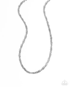 Chain Confrontation - Silver Paparazzi Accessories