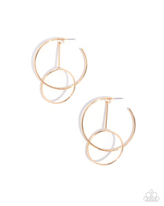 Dreaming of Hoops - Gold Paparazzi Accessories