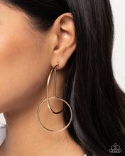 Load image into Gallery viewer, Dreaming of Hoops - Gold Paparazzi Accessories
