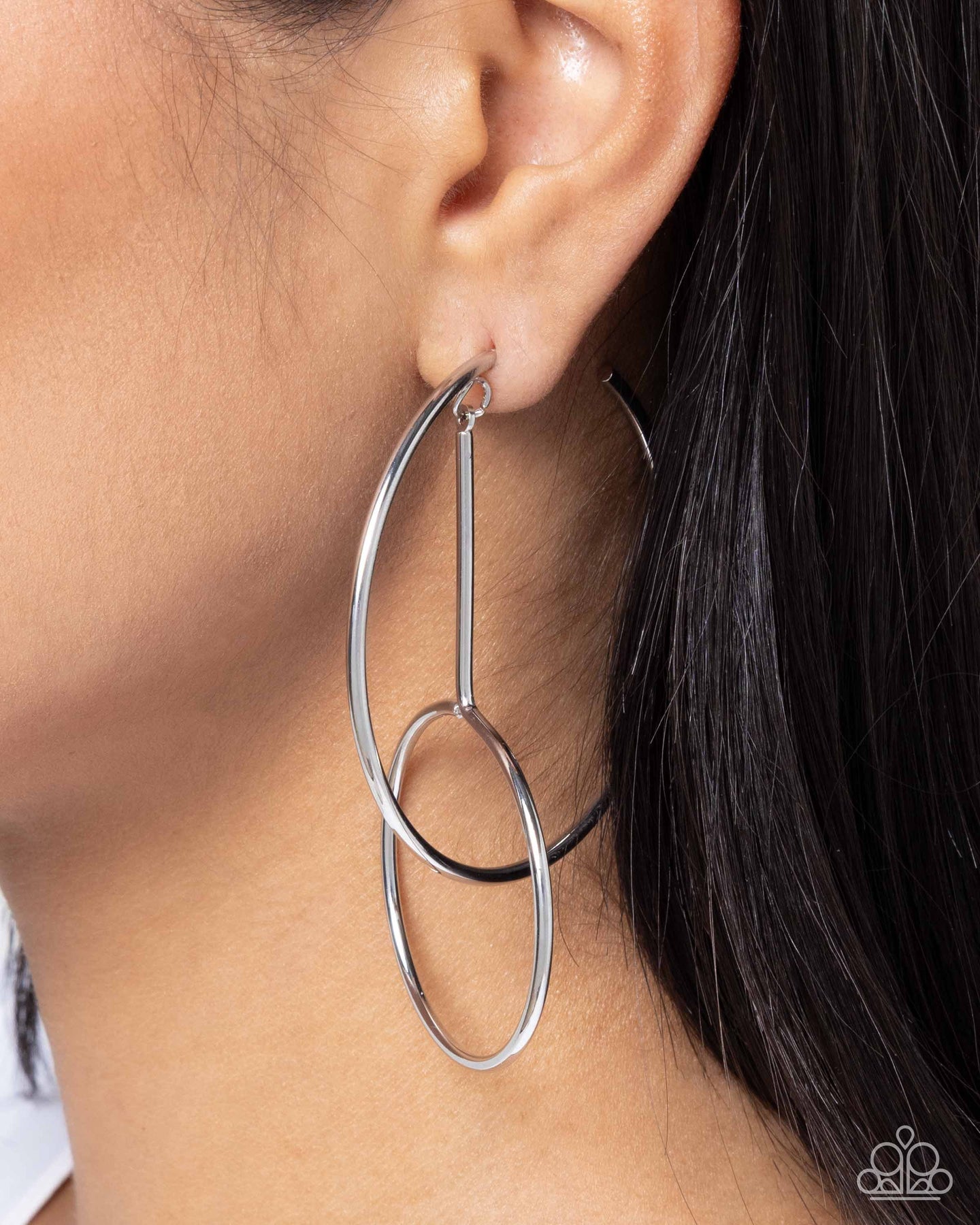 Dreaming of Hoops - Silver Paparazzi Accessories