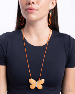 Fluttering Fervor - Orange Paparazzi Accessories