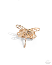 Load image into Gallery viewer, Dragonfly Depth - Gold Paparazzi Accessories
