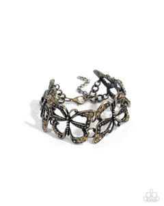 Butterfly Business - Brass Paparazzi Accessories